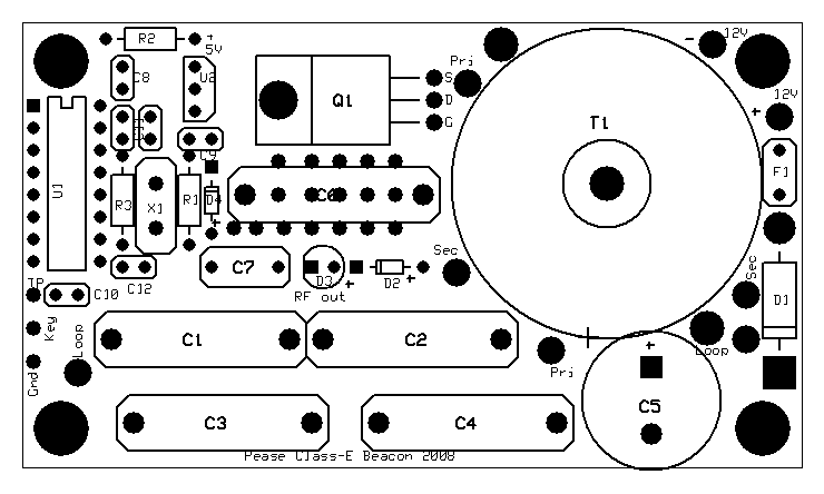 Class-E Beacon Parts Layout